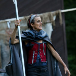 Amy Thone as Prospero in Seattle Shakespeare Company's 2013 Wooden O production of "The Tempest."