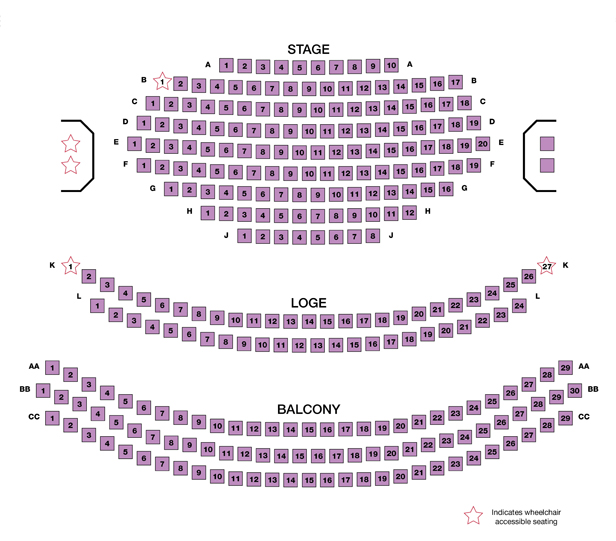 Seattle Repertory Theatre Seating Chart