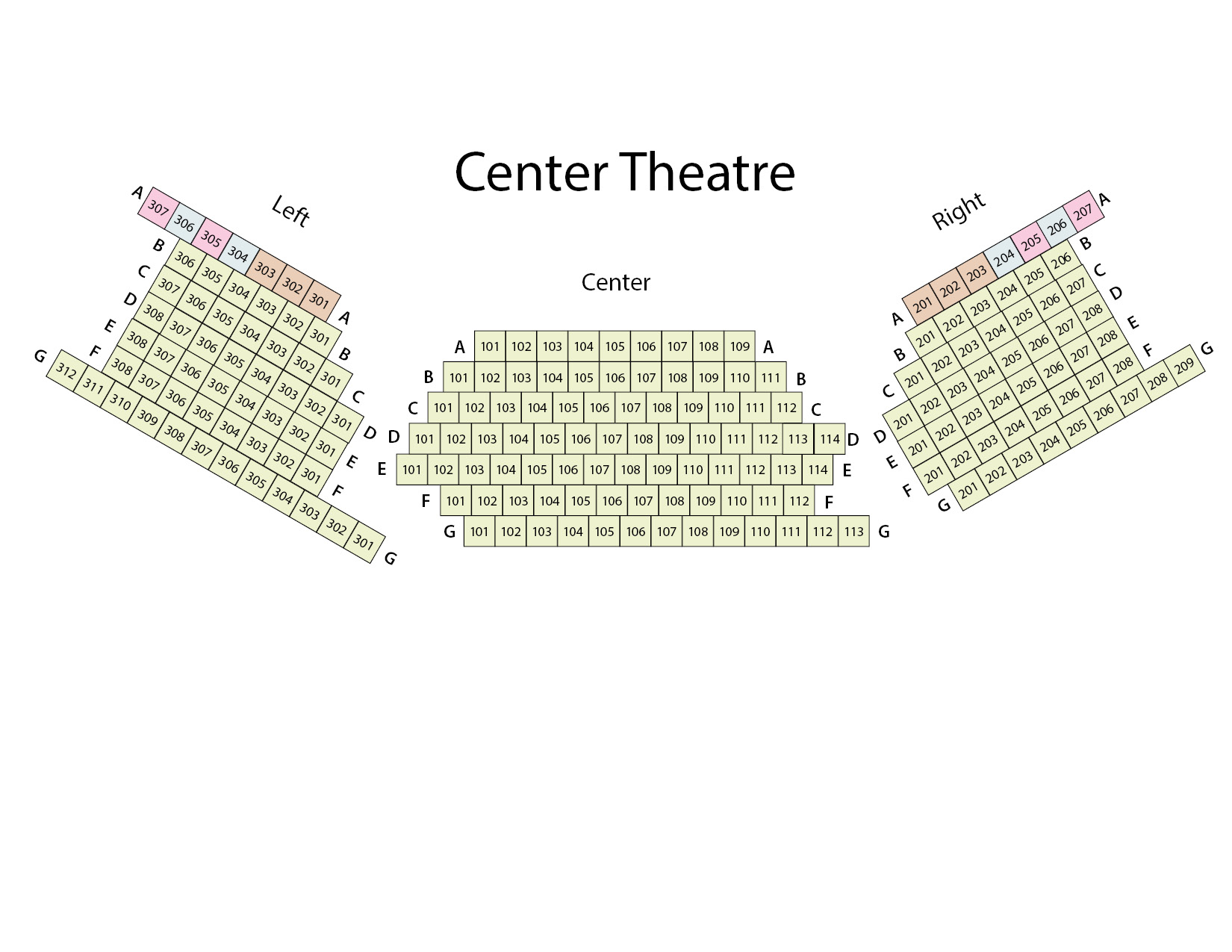 Fisher Theater Seating Chart