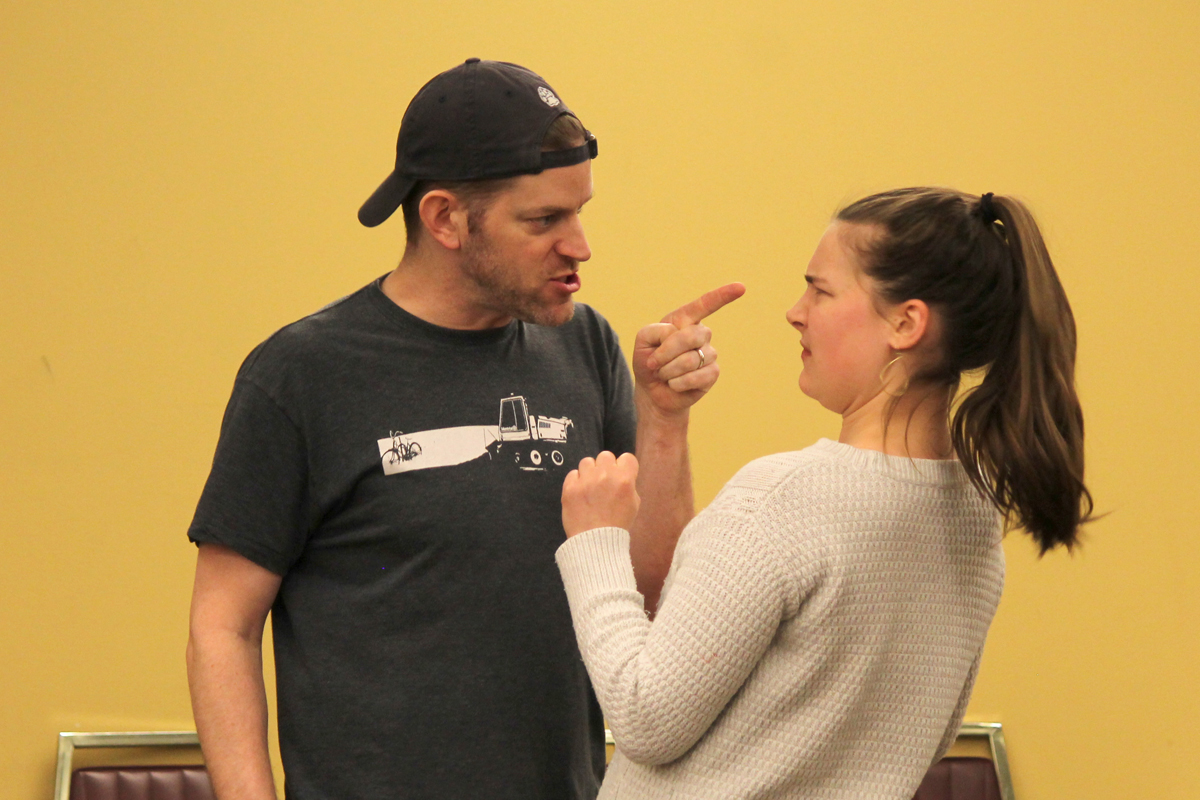 She Stoops to Conquer Rehearsal