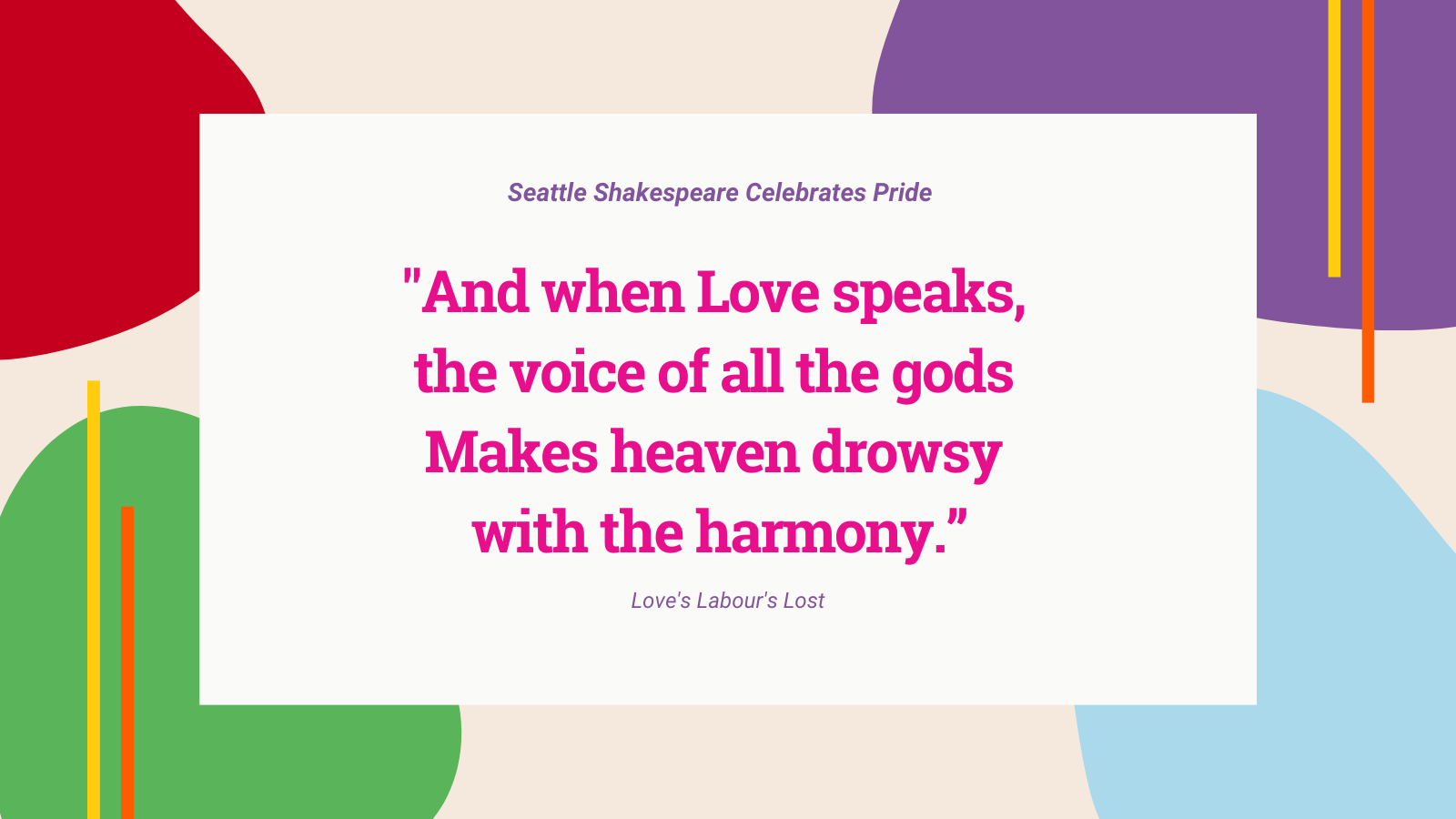When Love Speaks - Pride Celebration 2021